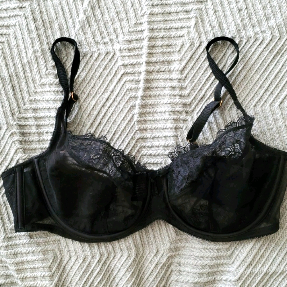 Soma Breathtaking Full Coverage Black Bra 34DD